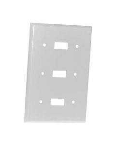 Triple Toggles Switch Wall Plate White
