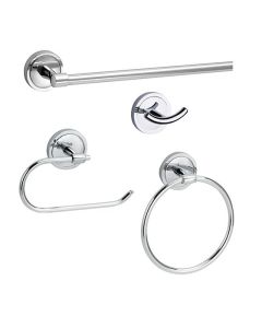 Ensemble de salle de bain 4 pièces Yates - Chrome poli