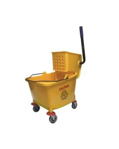 Seau industriel à roulettes avec essoreuse 25L