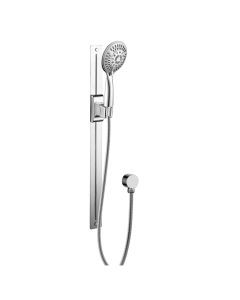 Barre de douche murale magnétique - chrome