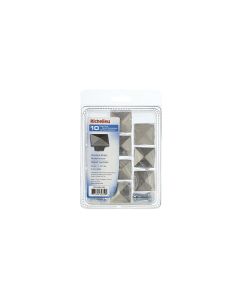 Pack of 10 Contemporary Metal Knobs