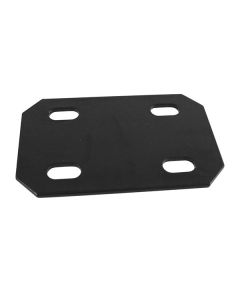 Plaque de fixation partiellement réglable - quatre trous en coin
