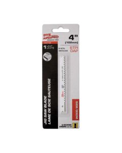 Bimetallic U-Shank Jig Saw Blade for Wood, 4" x 6 TPI