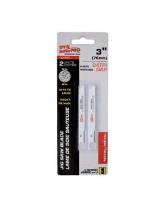 Bimetallic U-Shank Jig Saw Blade for Metal, 3" x 24 TPI (2 units)