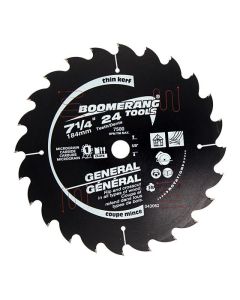 Lame à bois mince à haute-performance 7-1/4" x 24 dents