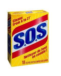 SOS Steel Wool Soap Pad - 10/Pkg