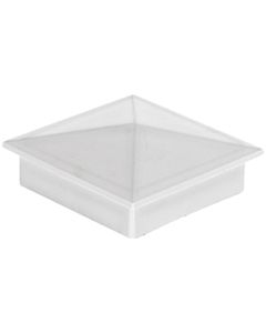 Capuchon de poteau 4'' x 4''  couleur blanc en ABS