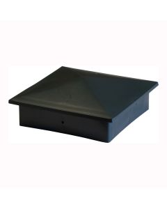 Capuchon de poteau de clôture noir 4" x 4"