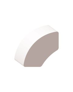 PVC Quarter Round 5/8" x 5/8" x 8'