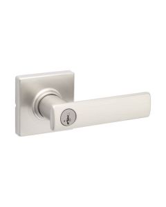 Breton Square Rose Keyed Entry Levers