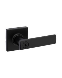 Rosette carrée Breton Serrure à clé Becs-de-cane - Noir mat