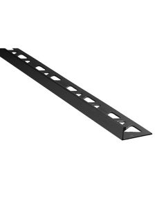3/8" X 8' Flat Tile Edge Satin Black