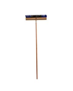 Balai / brosse de rue 18" avec manche en bois