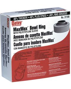 JUMBO Toilet Seal - Wax - Plastic Sleeve