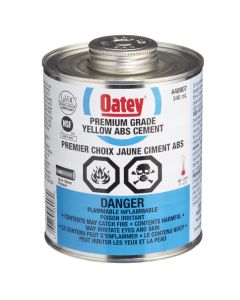 Ciment pour ABS à adhérence moyenne, jaune, 473 ml
