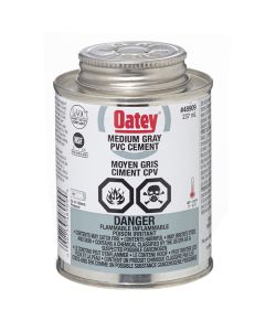 Ciment pour CPV, adhérence moyenne, gris, 237 ml