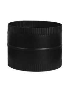 Union de 6" en acier, 24 cal, noir