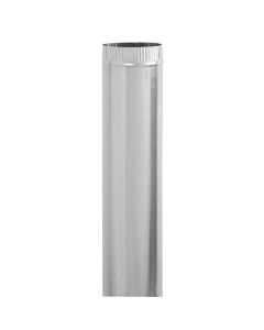 Tuyau d'acier galvanisé de 4" de diamètre, 15" de long et 30JA