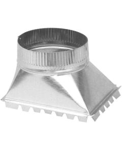 Grey 4" Diameter Take-Off for Transition