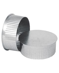 6" Galvanized Steel End Cap