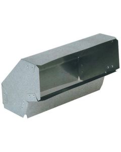 90° Rectangular Galvanized Flat Elbow