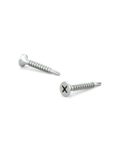 Vis cloisons sèches, tête trompette, embout cruciforme, fin #6x1-1/4" (100)