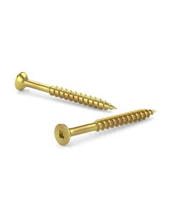 Vis multi-usage, tête trompette, embout carré, gros filet #8 x 3" (100)