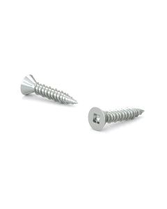 Zinc-Plated Wood Screw, Flat Head Nibs, Square, Hi-Low Thread #8x5/8" (20)