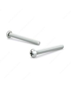 Zinc Plated Machine Screw, Pan Head, Phillips, M4, Type B Point, 30mm (6)