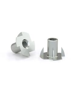 T nut with 4 prongs - Zinc - 1/4-20 (4)