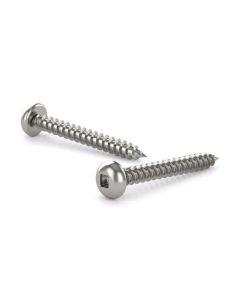 Vis métal en acier inox, ronde, carré, filet auto-taraudeur - #8x5/8" (7)