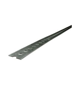 Galvanized slotted flat bar - 1 3/8" x 48"