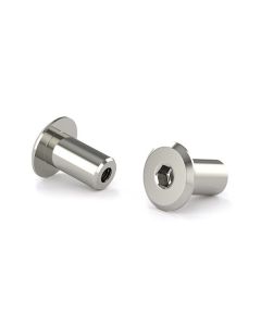 JCN Type nut, nickel, 1/4 x 12mm (4)