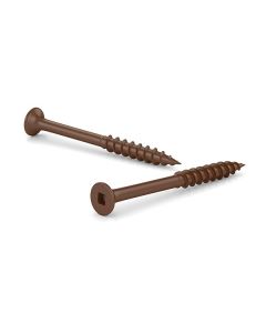 Vis à bois traité brune #6 x 1-3/4" (100)