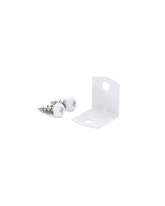 Équerre de coin blanche avec vis 3/4" (4)