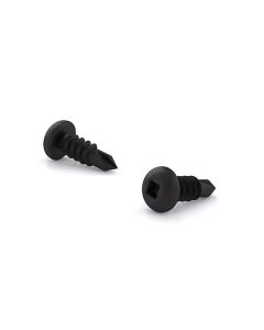 Black Phosphate Metal Screw, Pan, Square, Self-Tapping Thread #8x1/2" (15)