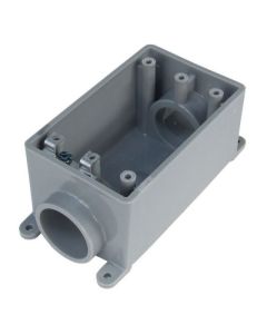 Boîte grise FSC individuelle en PVC 1/2" - 3/4"