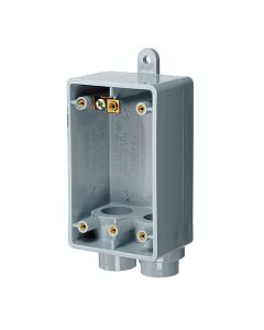 Grey FSS Gang Box 1 Gang PVC