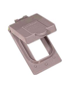 Couvercle de receptacle en PVC gris