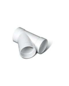 Raccord PVC en "Y" 2" 45 Deg. Blanc
