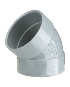 Coude 45Deg 2" FxF PVC Blanc pour aspirateur central