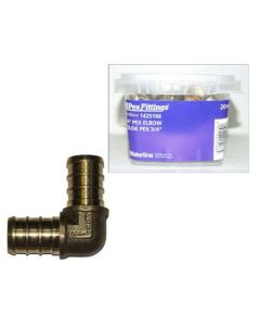 Lead Free PEX 90° Elbow - 3/4" - 25/Pack