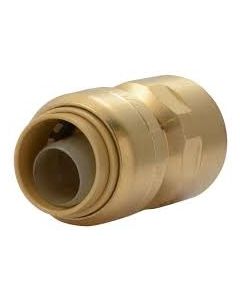 Raccord, laiton sans plomb, 1/2", poussoir x FIP