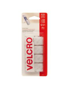 Attache autocollantes carrées 7/8" blanc 12pqt