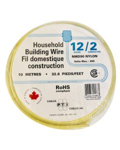 Fil électrique pour bâtiment résidentiel NMD90, 12/2, 10 m