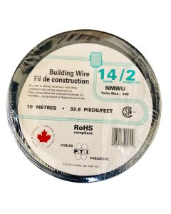 Building Wire - 14/2 NMWU - 15 A - Black - 10 m