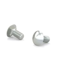 Carriage Bolt, Pan Head - Zinc - 3/8"x5-1/2" (50)