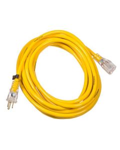 Rallonge extérieur jaune illuminée 1 prise -7.6M - 12/3
