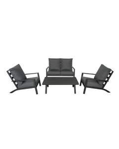 Ensemble de conversation en aluminium 4 pièces