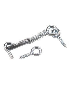 ZINC S.GATE HOOK & EYE 2-1/2"